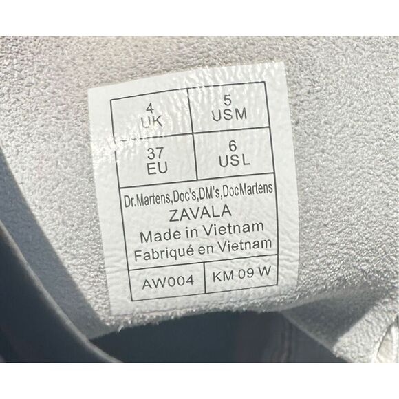 Dr Martens Docs 1460 8-eyelet Soft Smooth White Leather Boots‎ Women Size 5 - Picture 9 of 9